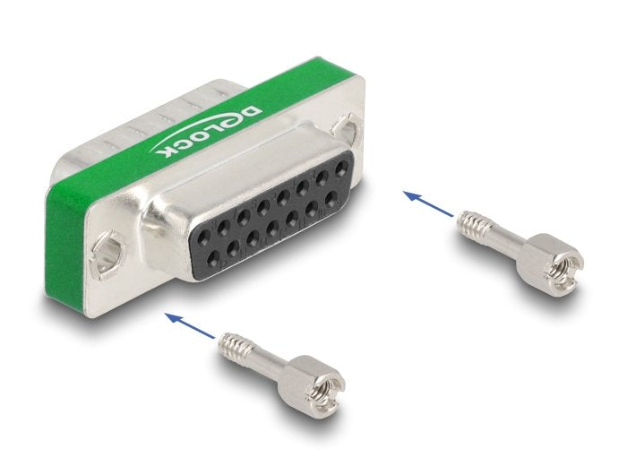 EAN 4043619664788 - DeLOCK 66478 cambiador de género para cable D-Sub 15 pin Plata imagen 2