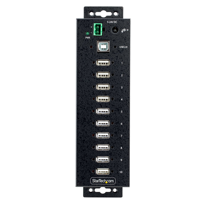 EAN 0065030894616 - StarTech.com USB210AIND-USB-A-HUB hub de interfaz USB 2.0 Type-B 480 Mbit/s Negro imagen 4