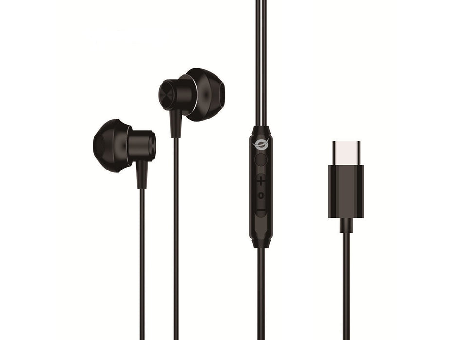 EAN 4015867243145 - Conceptronic BRENDAN04B auricular y casco Auriculares Alámbrico Dentro de oído Llamadas/Música USB Tipo C imagen 1