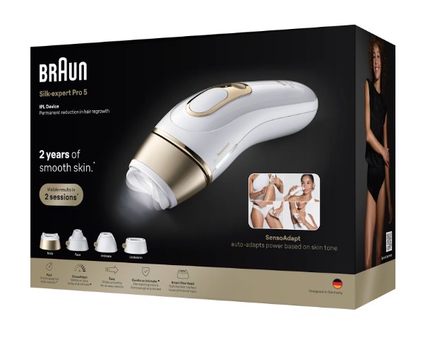 EAN 8700216937948 - Braun Silk-expert Pro IPL PL5431 Luz pulsada intensa (IPL) Oro, Blanco imagen 3
