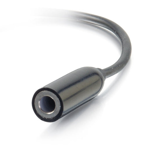 EAN 0757120544265 - C2G 54426 cable de teléfono móvil Negro 0,15 m USB-C 3,5 mm imagen 2