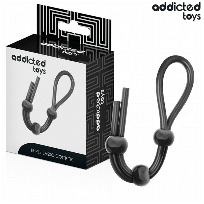 Addicted Toys - Cuerda Silicona Para El Pene De Lazo Triple
