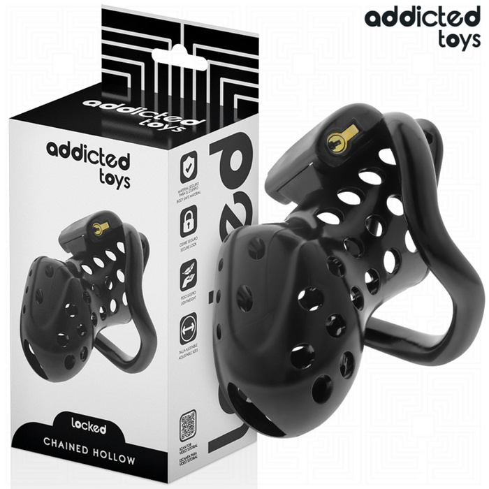 Addicted Toys Locked - Chained Hollow Jaula Para Pene 10,5 Cm