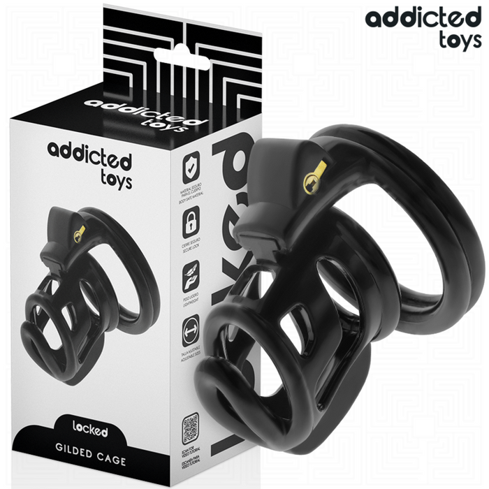 Addicted Toys Locked - Gilden Cage Jaula Para Pene De Silicona 8,5 Cm