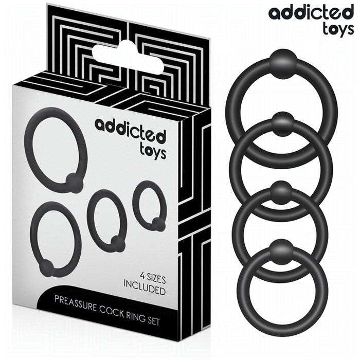 Addicted Toys - Set Anillos Silicona De Presión