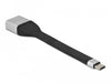 EAN 4043619869343 - DeLOCK 86934 adaptador de cable de vídeo 0,14 m USB Tipo C Negro, Plata imagen 1