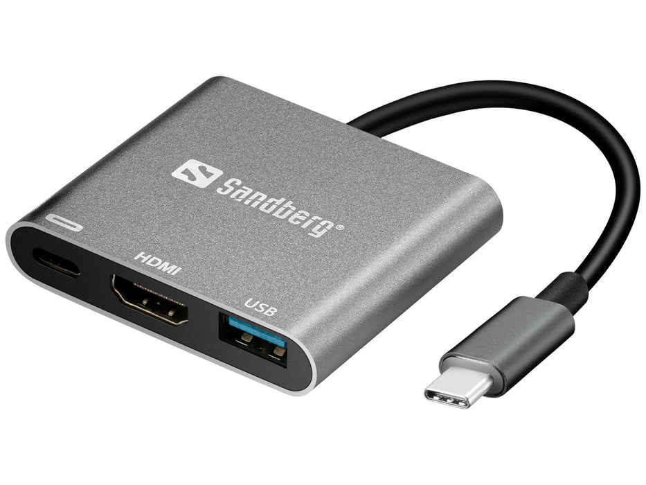 EAN 5705730136009 - Sandberg 136-00 Adaptador gráfico USB Aluminio, Blanco imagen 1