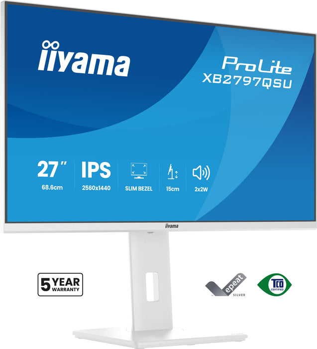 EAN 4948570125883 - iiyama ProLite XB2797QSU-W1 pantalla para PC 68,6 cm (27") 2560 x 1440 Pixeles Quad HD LED Blanco imagen 1