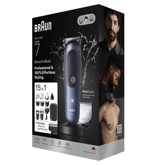 EAN 8700216429023 - Braun 80789909 cortadora de pelo y maquinilla Azul oscuro 21 Ión de litio imagen 4