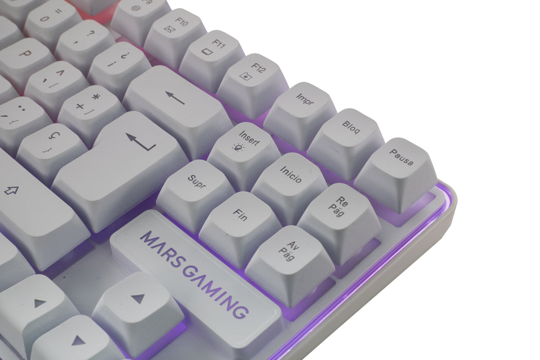 EAN 8435693111863 - Mars Gaming MCPWTKLWFR teclado Ratón incluido Juego RF inalámbrica + USB AZERTY Francés Blanco imagen 2