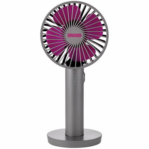 EAN 4011689866296 - Unold Breezy II Gris, Púrpura 10 cm Ventilador de mano imagen 1