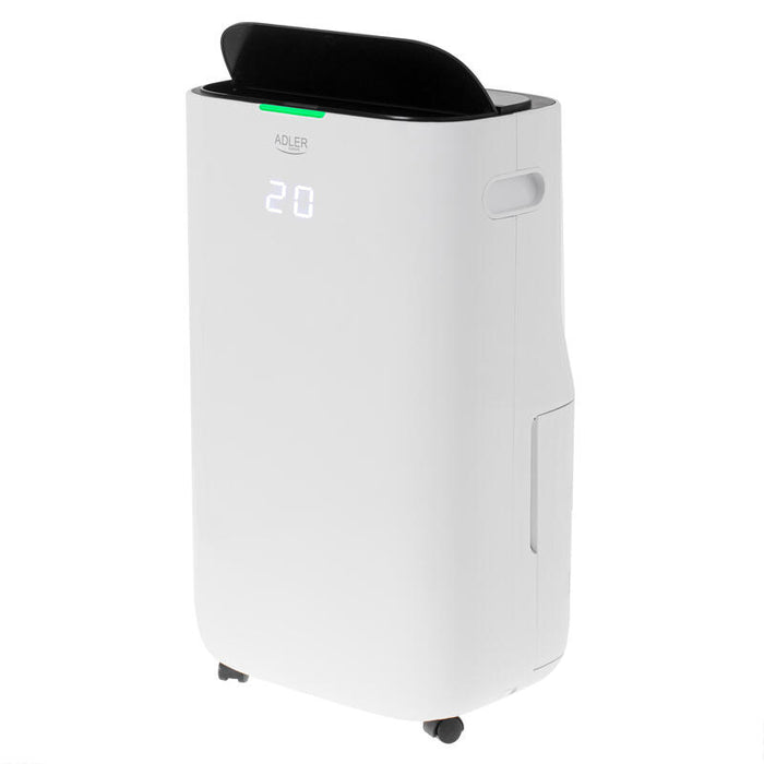 Adler Ad 7863 Deshumidificador Y Purificador De Aire 2 En 1 Led (Compresor), Blanco