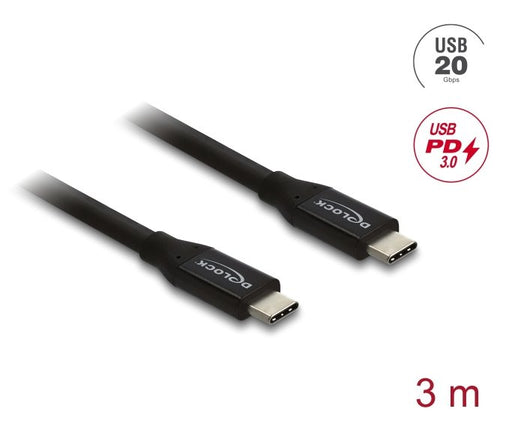 EAN 4043619817085 - DeLOCK 81708 cable USB USB4 Gen 2x2 3 m USB C 20 Gbit/s 60 W Negro imagen 2