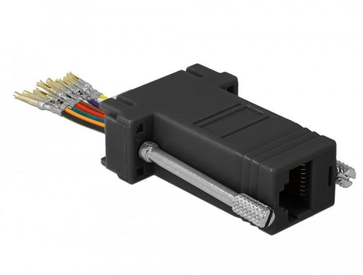 EAN 4043619661657 - DeLOCK 66165 cambiador de género para cable Sub-D 9 pin Rj-45 Negro, Acero inoxidable imagen 2