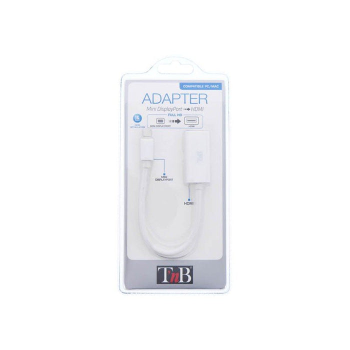 EAN 3303170072172 - T'nB MIDPHDMI adaptador de cable de vídeo Mini DisplayPort HDMI tipo A (Estándar) Blanco imagen 3