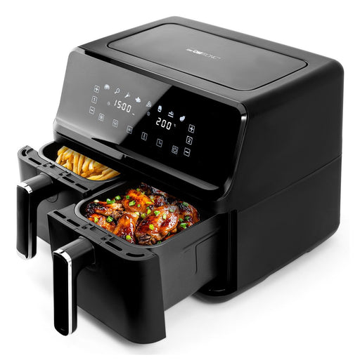 EAN 4006160586510 - Clatronic FR 3804 H Doble 8 L 2700 W Freidora de aire caliente Negro imagen 1
