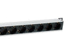 EAN 4015867238813 - Equip 333308 unidad de distribución de energía (PDU) 8 salidas AC 1U Negro, Plata imagen 3