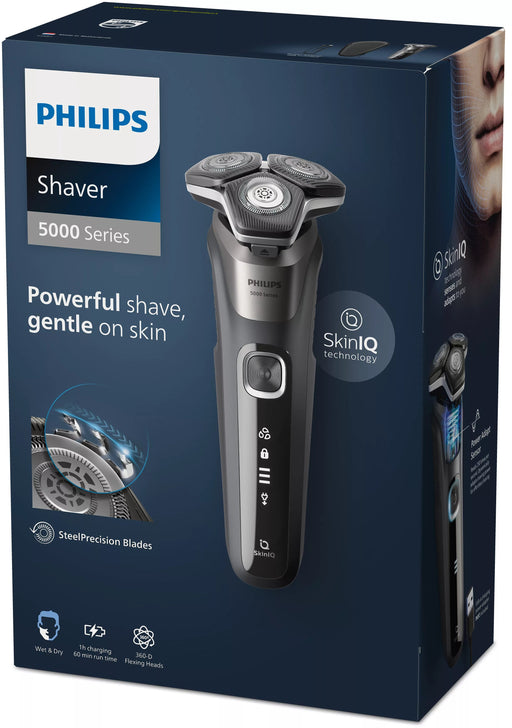 EAN 8720689008471 - Philips SHAVER Series 5000 S5887/30 afeitadora Máquina de afeitar de rotación Recortadora Negro, Gris imagen 2
