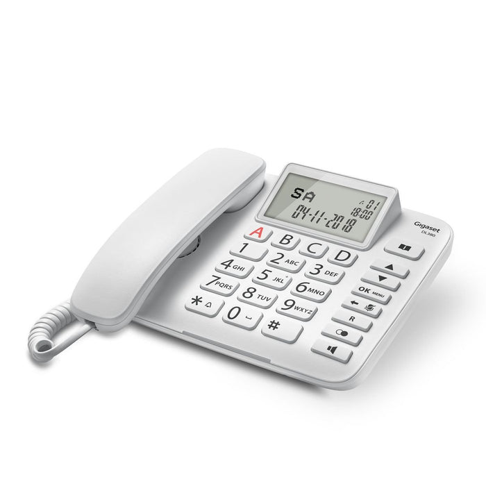 EAN 4250366856643 - Gigaset DL380 Teléfono analógico Identificador de llamadas Blanco imagen 6