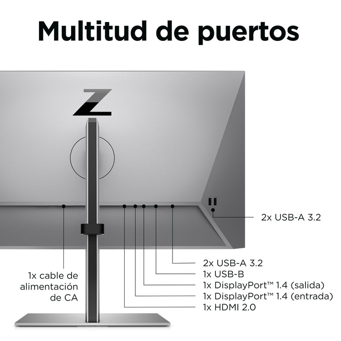 EAN 5715063358832 - HP Z24q G3 QHD Display pantalla para PC 60,5 cm (23.8") 2560 x 1440 Pixeles Quad HD LCD Plata imagen 4