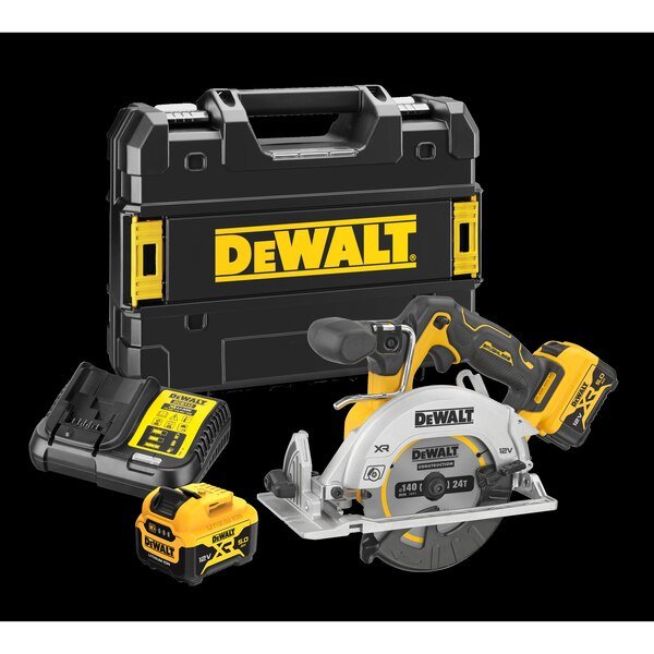 EAN 5035048739617 - DeWALT DCS512P2-QW sierra circular portátil 14 cm Negro, Amarillo 3600 RPM imagen 5