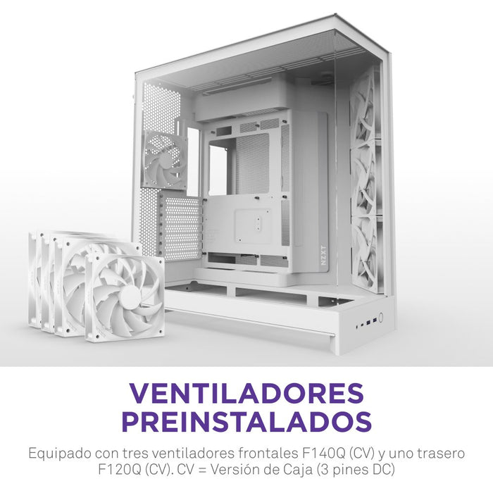 EAN 5056547207636 - NZXT H9 Flow Midi Tower Blanco imagen 3