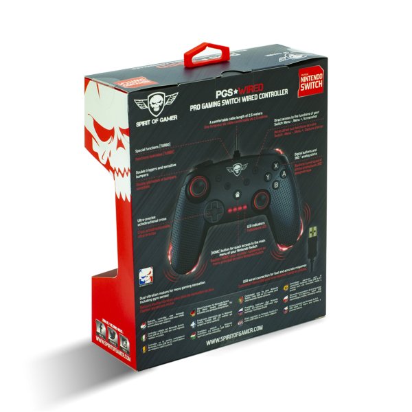 EAN 3700104441224 - Spirit of Gamer SOG-WGPS mando y volante Negro Gamepad Analógico/Digital Nintendo Switch imagen 4