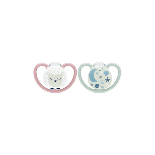 EAN 4008600430407 - NUK 10175330 chupete de niño Chupete clásico para bebés Ortodóntico Silicona Color menta, Rosa imagen 1