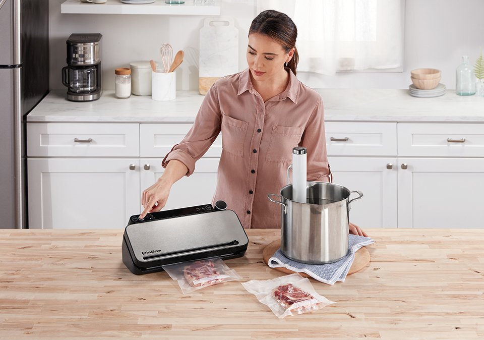 EAN 5060569672365 - FoodSaver VS3190X sellador al vacío Negro, Acero inoxidable imagen 4