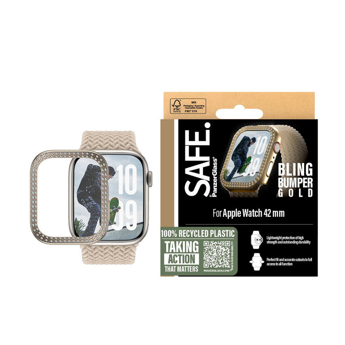 EAN 5715685003806 - PanzerGlass SAFE. by ® Bling Bumper Gold Apple Watch Series 11 | 10 | 42mm funda para teléfono móvil Oro imagen 2