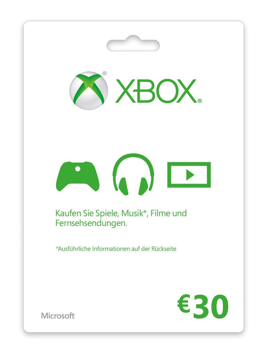 EAN 885370846256 - Microsoft Xbox LIVE Gift Card 30€ Videojuegos Tarjeta de regalo imagen 1