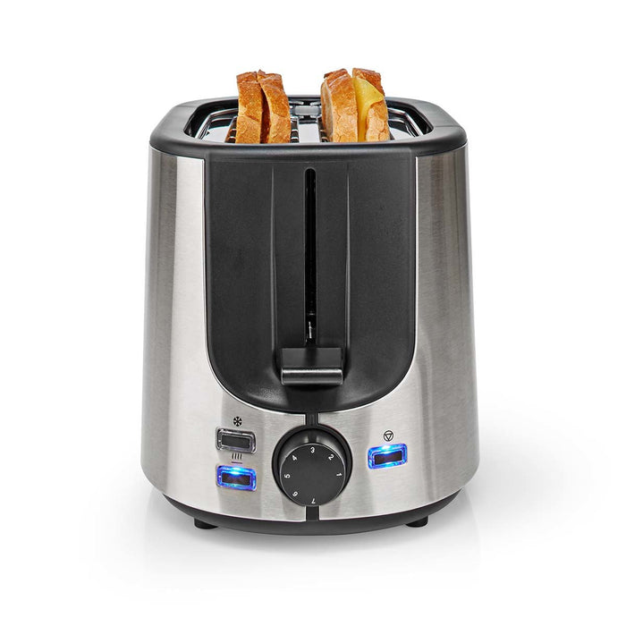 EAN 5412810336272 - Nedis KABT300EAL tostadora 7 2 rebanada(s) 1000 W Aluminio, Negro imagen 14