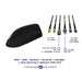 EAN 5019738214554 - Panorama Antennas GPSD-7-27 antena de coche Rígida Negro imagen 3
