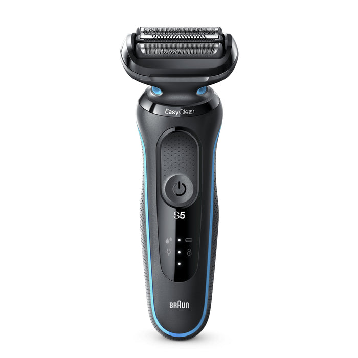 EAN 4210201242284 - Braun Series 5 50-M1000s Máquina de afeitar de láminas Negro, Azul imagen 2