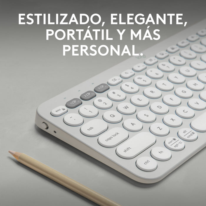 EAN 5099206111226 - Logitech 920-011828 teclado Universal Bluetooth QWERTY Español Blanco imagen 7
