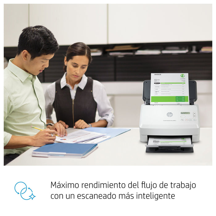 EAN 0193905029969 - HP ScanJet Enterprise Flow 5000 s5 Escáner alimentado con hojas 600 x 600 DPI A4 Blanco imagen 6