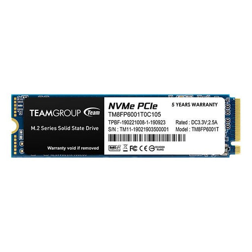 EAN 0765441048003 - Team Group MP33 1 TB M.2 PCI Express 3.0 NVMe 3D NAND imagen 1