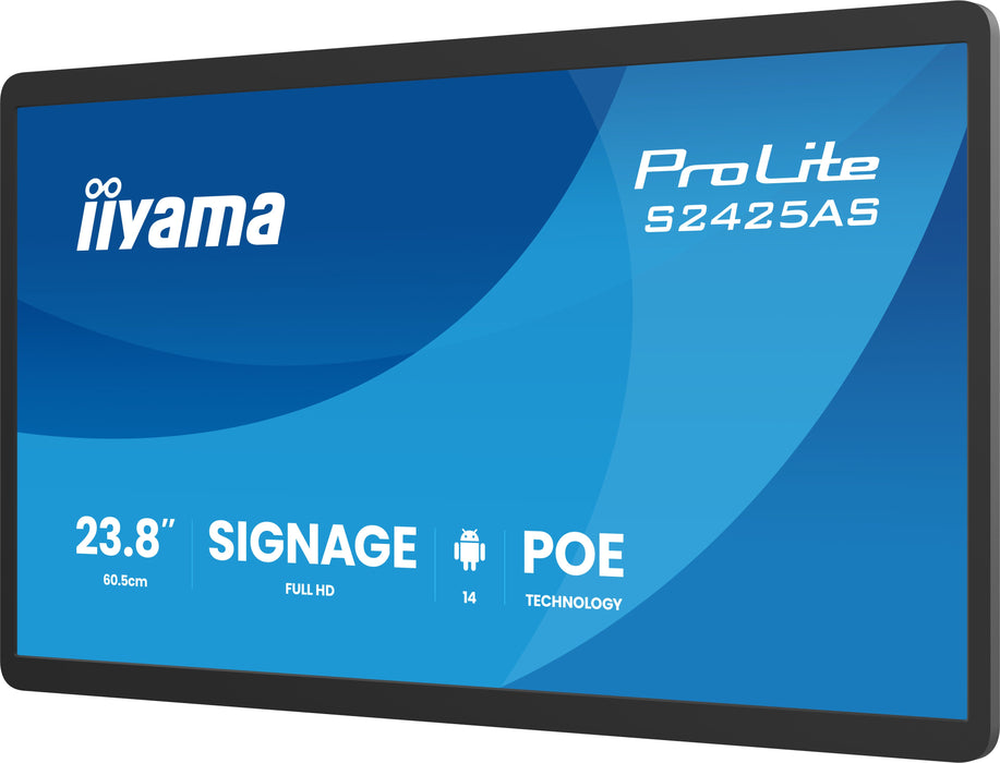 EAN 4948570127184 - iiyama ProLite S2425AS-B1P Pantalla plana para señalización digital 60,5 cm (23.8") LCD Wifi 500 cd / m²  imagen 4
