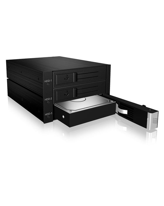 EAN 4250078161394 - ICY BOX IB-563SSK 2x 5,25" Bandeja para disco duro Negro imagen 2