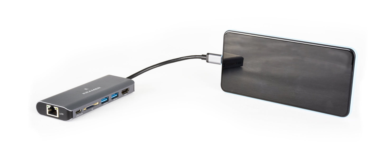 EAN 7291063092443 - Kramer Electronics KDock-2 Alámbrico USB 3.2 Gen 1 (3.1 Gen 1) Type-C Negro, Plata imagen 4