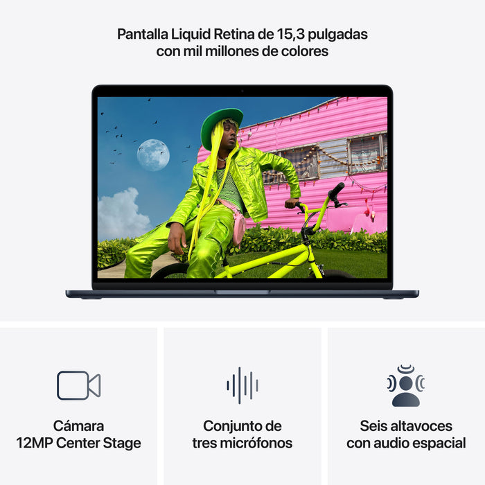 EAN 195950698206 - Apple MacBook Air Apple M Portátil 38,9 cm (15.3") Wi-Fi 7 (802.11be) macOS Tahoe Marina imagen 5