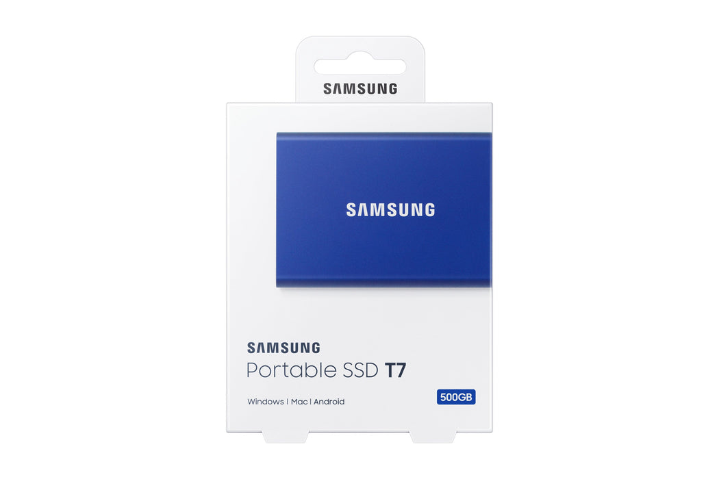 EAN 8806090312434 - Samsung Portable SSD T7 500 GB USB Tipo C 3.2 Gen 2 (3.1 Gen 2) Azul imagen 8