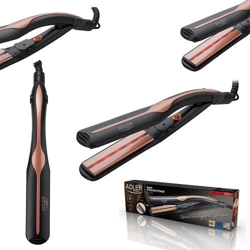 EAN 5902934831345 - Adler AD 2318 Utensilio de peinado Plancha de pelo Caliente Negro, Coral 120 W imagen 5