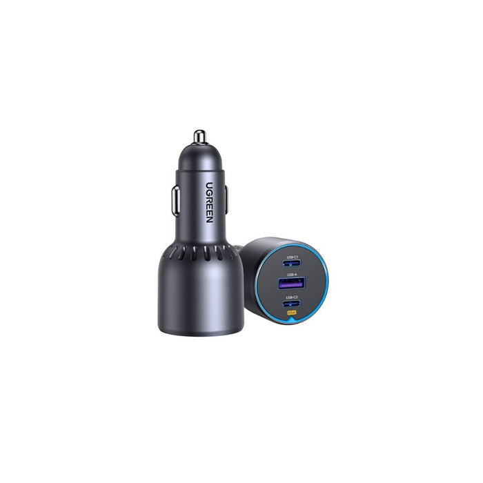 EAN 6941876230242 - Ugreen 75W 3-Port Fast Car Charg gray Ordenador portátil, Teléfono móvil, Reloj inteligente, Tableta, Tel imagen 1