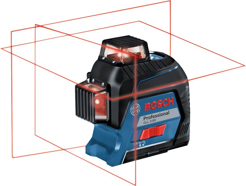 EAN 3165140888356 - Bosch GLL 3-80 Professional Nivel de línea 30 m 630 - 650 nm (< 10 mW) imagen 1