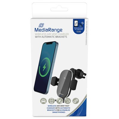 EAN 4260664872597 - MediaRange MRMA117 cargador de dispositivo móvil Smartphone Negro Cargador inalámbrico Carga rápida Auto imagen 6
