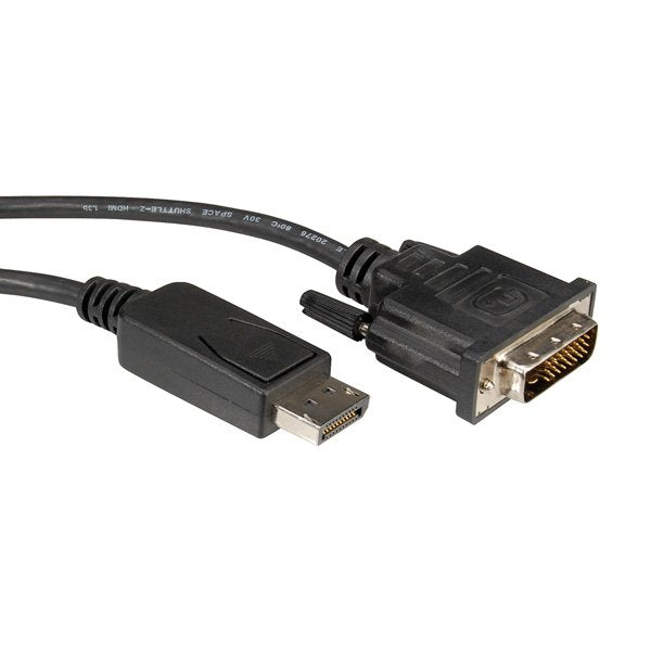 EAN 7611990186327 - ROLINE 11.04.5610 adaptador de cable de vídeo 2 m DVI-D DisplayPort Negro imagen 2
