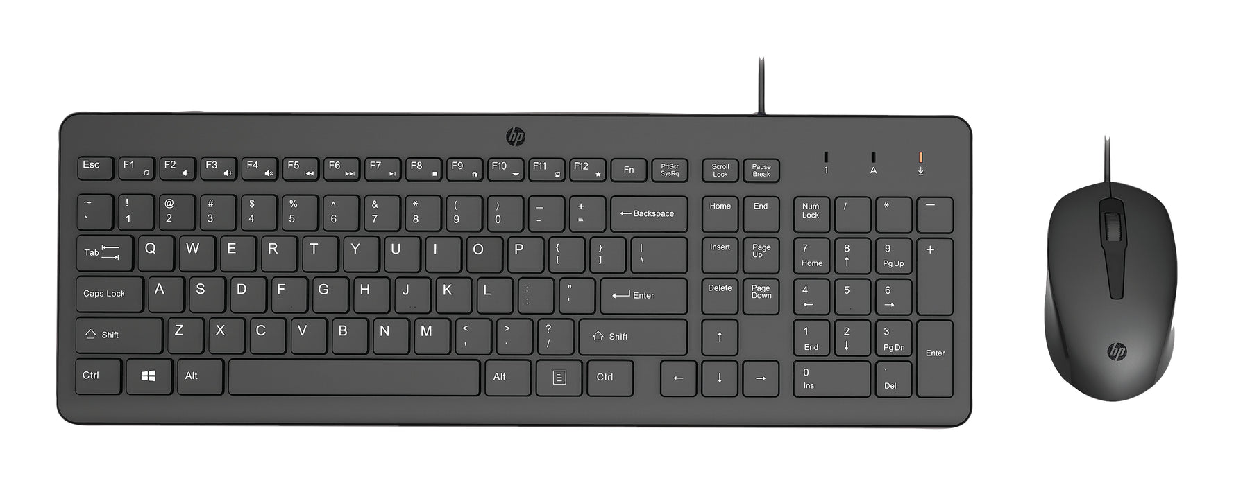 EAN 0196786788062 - HP 150 Wired Mouse and Keyboard Combination teclado Ratón incluido USB Negro imagen 1