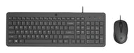EAN 0195122875527 - HP 150 Wired Mouse and Keyboard Combination teclado Ratón incluido USB Negro imagen 1