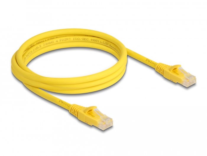EAN 4043619801022 - DeLOCK 80102 cable de red Amarillo Cat6a U/UTP (UTP) imagen 1